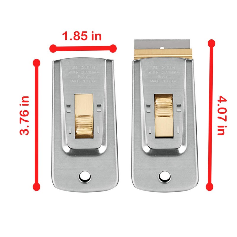 WEUPE Razor Blade Scraper Tools (Set of 1), Window Scraper, Glass Cooktop Scraper & Paint Scraper, Car Decal, Sticker and Glue Remover Razor Holder with 5 Replaceable Single Edge Blades - Image 4